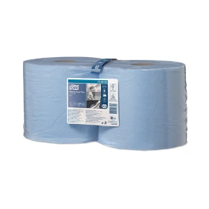 Rola lavete industriale Tork Plus 130052 W2, albastre, 255m/rola, 2 role / bax