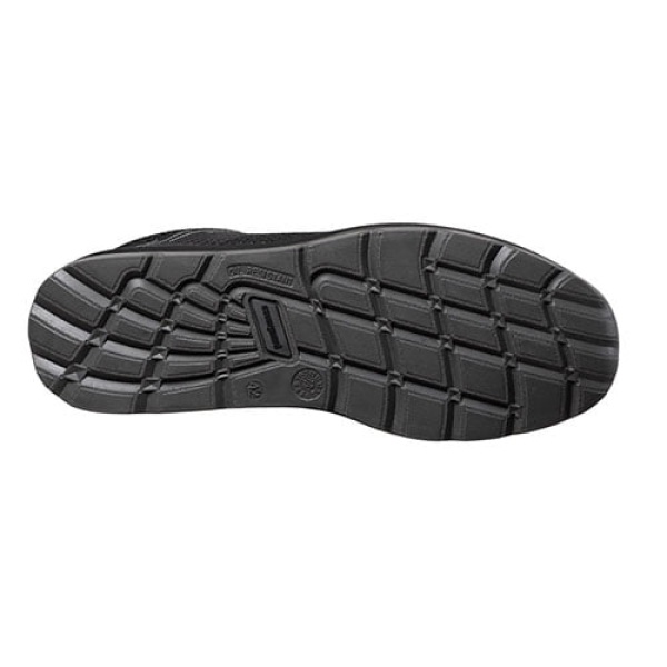Pantofi de protectie usori S3 SRC SCHORL, negri, cu bombeu si lamela anti-perforatie din compozit, dungi reflectorizante, talpa Nitril-PU rezistenta la uleiuri