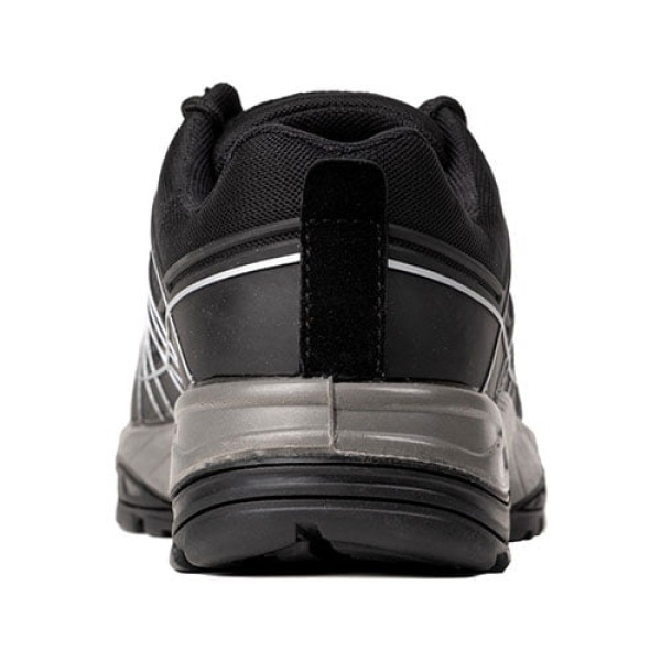 Pantofi de protectie usori S3 SRC SCHORL, negri, cu bombeu si lamela anti-perforatie din compozit, dungi reflectorizante, talpa Nitril-PU rezistenta la uleiuri