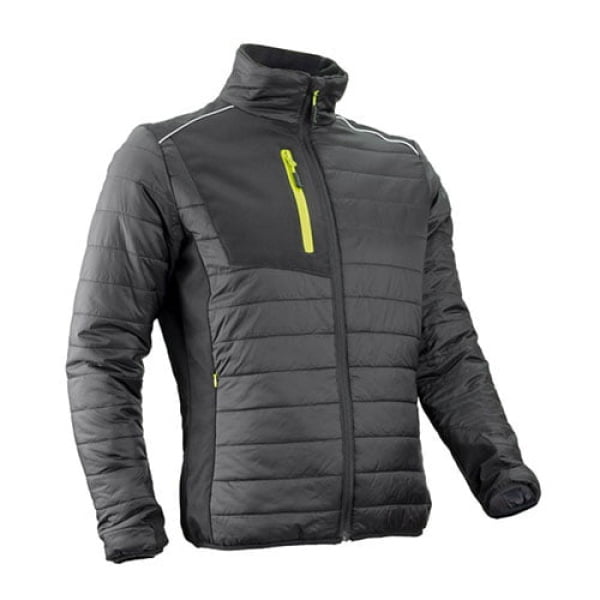 Jacheta termala de iarna SUMI, neagra, material Ripstop, cu insertii Softshell, 230gr/m²