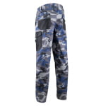 CG5KMP090-Pantaloni de lucru albastri,KAMMO, imprimeu camuflaj, rezistenti, cusaturi triple, spate inaltat, zone intarite, tiv suplimentar 5 cm-3