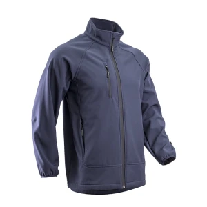 Jachetă Softshell captusita pentru barbati Soba, albastru inchis, impotriva umezelii frigului si vantului