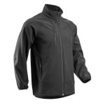 CG5SOB010_Jachetă Softshell captusita pentru barbati Soba, neagra, impotriva umezelii frigului si vantului_fata1
