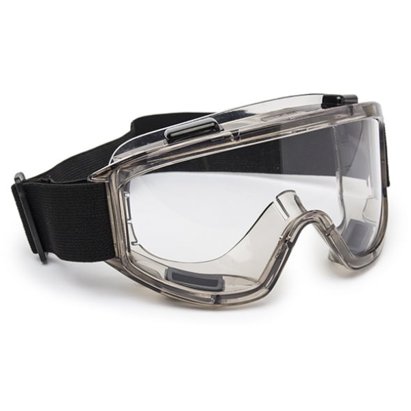 Ochelari gen scafandru cu ventilare indirecta, banda elastica, lentile incolore