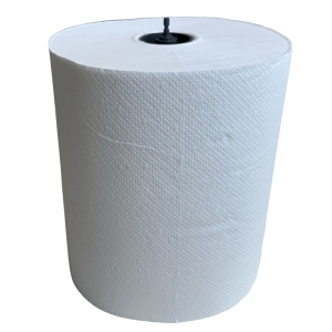 Rola prosoape hartie autocut 40132, cu capacel negru, 2 straturi, 130m, 6 role/bax