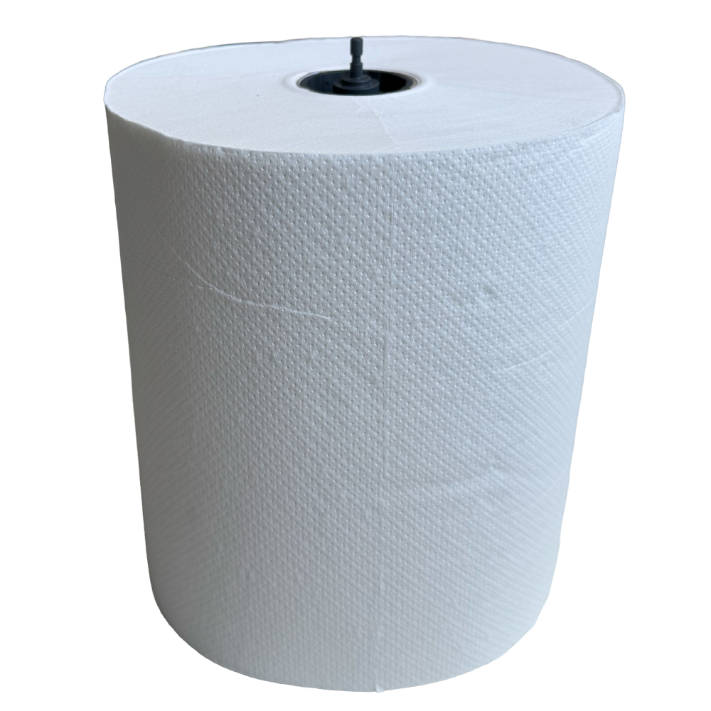 Rola prosoape hartie autocut 40132, cu capacel negru, 2 straturi, 130m, 6 role/bax