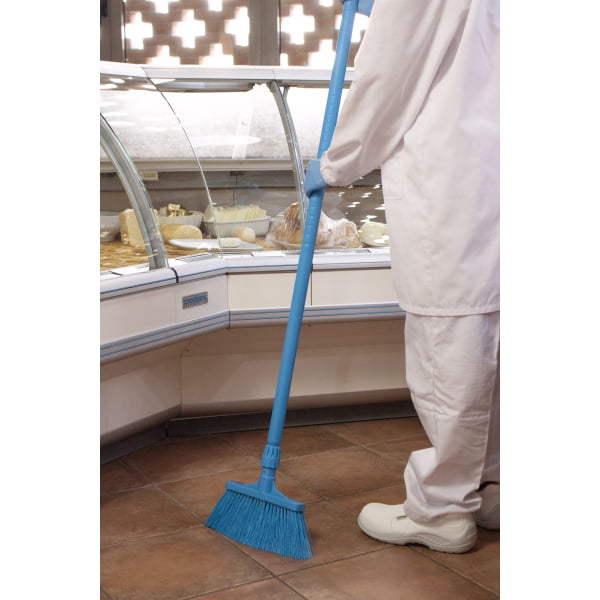 Coada / Maner 130 cm, alba, pentru maturi, perii si raclete IGEAX, din plastic si fibra de sticla, -20°C/100 °C, autoclavare 121 °C pentru industria alimentara, certificata HACCP, FDA