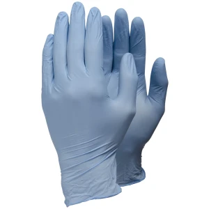 Mănuși nitril de unica folosinta, 200 manusi / cutie, albastre, grosime 0.06mm, nepudrate, AQL 1.5, certificate Food Contact Tegera 84301