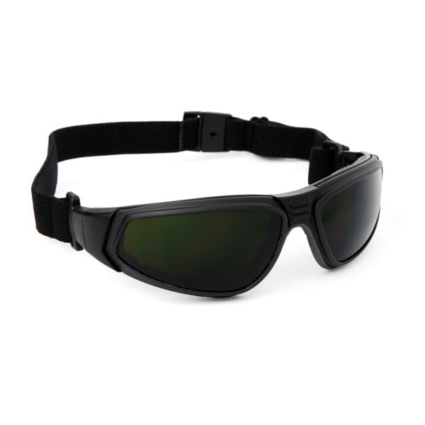 Ochelari de protectie pentru sudura FLYLUX, lentile IR5, negri, cu brate detasabile si banda elastica ajutabila