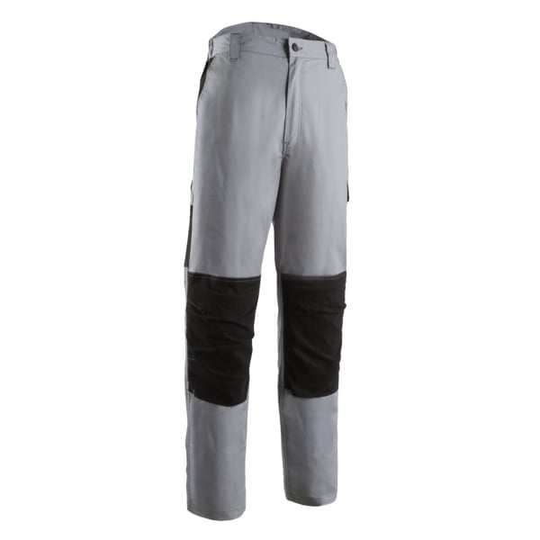 Pantalon de lucru, talie, CHONCO, gri, intaritura pe genunchi, cusaturi triple, buzunare multiple, 98% Bumbac / 2% Elastan - 200g/m2, Coverguard