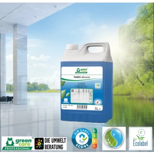 Detergent ecologic concentrat , TANEX Allround, Green Care, 4 in 1, pentru pentru întreținere, curățare, decapare a pardoselilor și suprafețelor, 5L, certificat A+ Air Label Score, Ecolabel_2