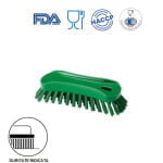 IGEAX_1002GT_Perie de mana, 18 x 6.5 cm, ergonomica, duritate ridicata, verde, la 121 °C, autoclavare, industria alimentara, certificata HACCP, FDA