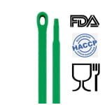 IGEAX_1080G_Coada _Maner 130 cm, verde, pentru matura, perii si racleata, din plastic si fibra de sticla, rezistenta la 100 °C, pentru industria alimentara,HACCP