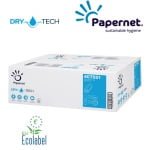 SD407551_Prosoape de hartie impaturite Z, 407551, Papernet, DryTech, albe, 2 straturi, 130 portii_pachet, certificate Ecolabel