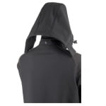 CG5YKY010_Jacheta Softshell YUKI II, neagra, exterior TPU si Fleece la interior, Impermeabilitate 8000 mm, Respirabilitate 3000 g_m2_24H, intarituri Ristop, buzunare de ventilatie_gluga_spate