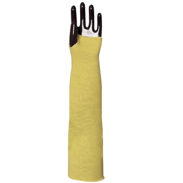 Manecuta de protectie din Kevlar, galben, rezistenta la temperatura max  170°C, lungime 55 cm, Coverguard
