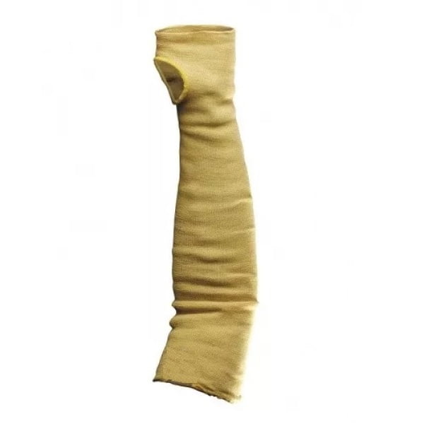 Manecuta de protectie din Kevlar, galben, rezistenta la temperatura max  170°C, lungime 55 cm, Coverguard