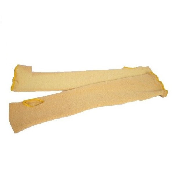 Manecuta de protectie din Kevlar, galben, rezistenta la temperatura max  170°C, lungime 55 cm, Coverguard