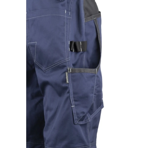 Pantaloni de lucru, talie BARVA , albastru inchis, tercot, 270g/ m², 60% bumbac, 40% poliester, cu intarituri Oxford 600 D, buzunare multiple