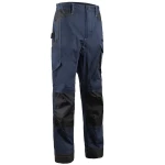 CG5BAP320_Pantaloni de lucru, talie BARVA , albastru inchis, tercot, 270g_m², 60% bumbac, 40% polister, cu intarituri Oxford 600 D, buzunare multiple_fata