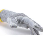 CG1CHSL_Manusi de protectie anti-taiere nivel D, rezistenta la temperatura 250°C pentru 15 secunde, EUROCUT STRONG 100, gri, palma intarita cu piele, rezistenta la uzura_aplicatie2