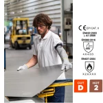 CG1CHSL_Manusi de protectie anti-taiere nivel D, rezistenta la temperatura 250°C pentru 15 secunde, EUROCUT STRONG 100, gri, palma intarita cu piele, rezistenta la uzura_aplicatie3
