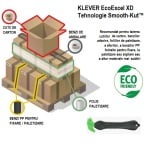 PHC-ECO-4-65EX_Cutter pentru taierea ambalajelor mai groase, cu maner 100% din material reciclat, Klever Eco Excel XD, negru, previne blocarea lamei, tehnologie Smooth-Kut™_aplicatii