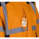 CG5SAN17_Jacheta impermeabila HI-Viz, de ploaie si vant, SANGAKU, portocaliu-albastru, benzi reflectorizante, peste jacheta sau geaca, impermeabila, respirabila_fata_buzunar