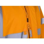 CG5SAN17_Jacheta impermeabila HI-Viz, de ploaie si vant, SANGAKU, portocaliu-albastru, benzi reflectorizante, peste jacheta sau geaca, impermeabila, respirabila_fermoar_bidirectional