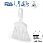 IGX1036WM_Matura de mana, cu maner scurt, peri lungi, duritate medie, alba, rezistenta la 121°C, margini, adancituri, colturi sau spatii mici, inguste, autoclavare, pentru industria alimentara, HACCP