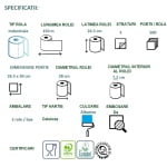 CE59615_Rola industriala Celtex Superblue Food 59615, 3 straturi, albastru, 150ml, 500 portii, 26,5x30cm, Food Contact, Ecolabel_2