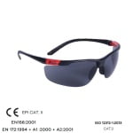 CGMO62583_Ochelari protectie THUNDERLUX, lentile fumurii, tratate anti-zgâriere (K), filtru UV, brate flexibile, reglabile, suport de nas reglabil, Coverguard