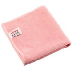 VIL169918-169925-Laveta din microfibra VILEDA MicroTuff Plus, 38 x 38 cm, rezistente, eficiente, absorb lichide si praf, certificate HACCP_rosu