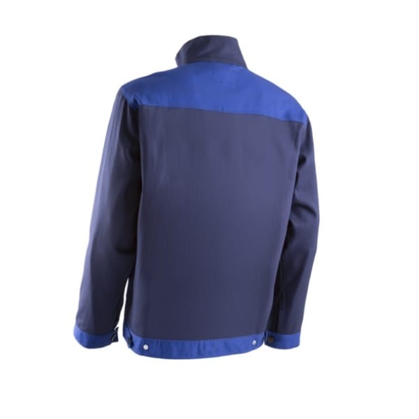 Jachetă COMMANDER II bleumarin,  100% bumbac - 260g/m2, 5 buzunare, Guler înalt, Fermoar central, manșete și talie reglabile