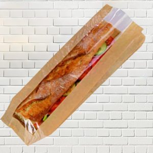 Pungi cu fereastra, cerate - 13x4x25cm(f=6cm) - 1000 BUCATA.
