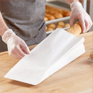 Pungi albe pentru paine - 18x6x32 cm - 1000 BUCATA.