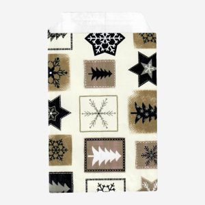 Punga mercerie motive sarbatori - 9x15 cm - lwc alb 80gr/m2 - 250 BUCATA