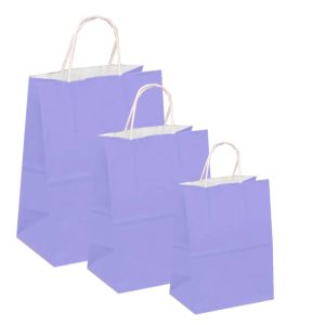 Pungi albe, colorate 100% lila - 32X12X41 - 100 BUCATA.