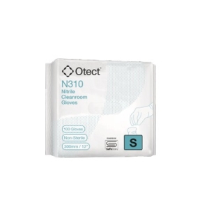 Manusi de nitril albe, nesterile, Otect Cleanroom, clasa ISO 5, lungime 30 cm, cutie cu 100 manusi/cutie, 2 cutii/punga, 5 pungi/bax